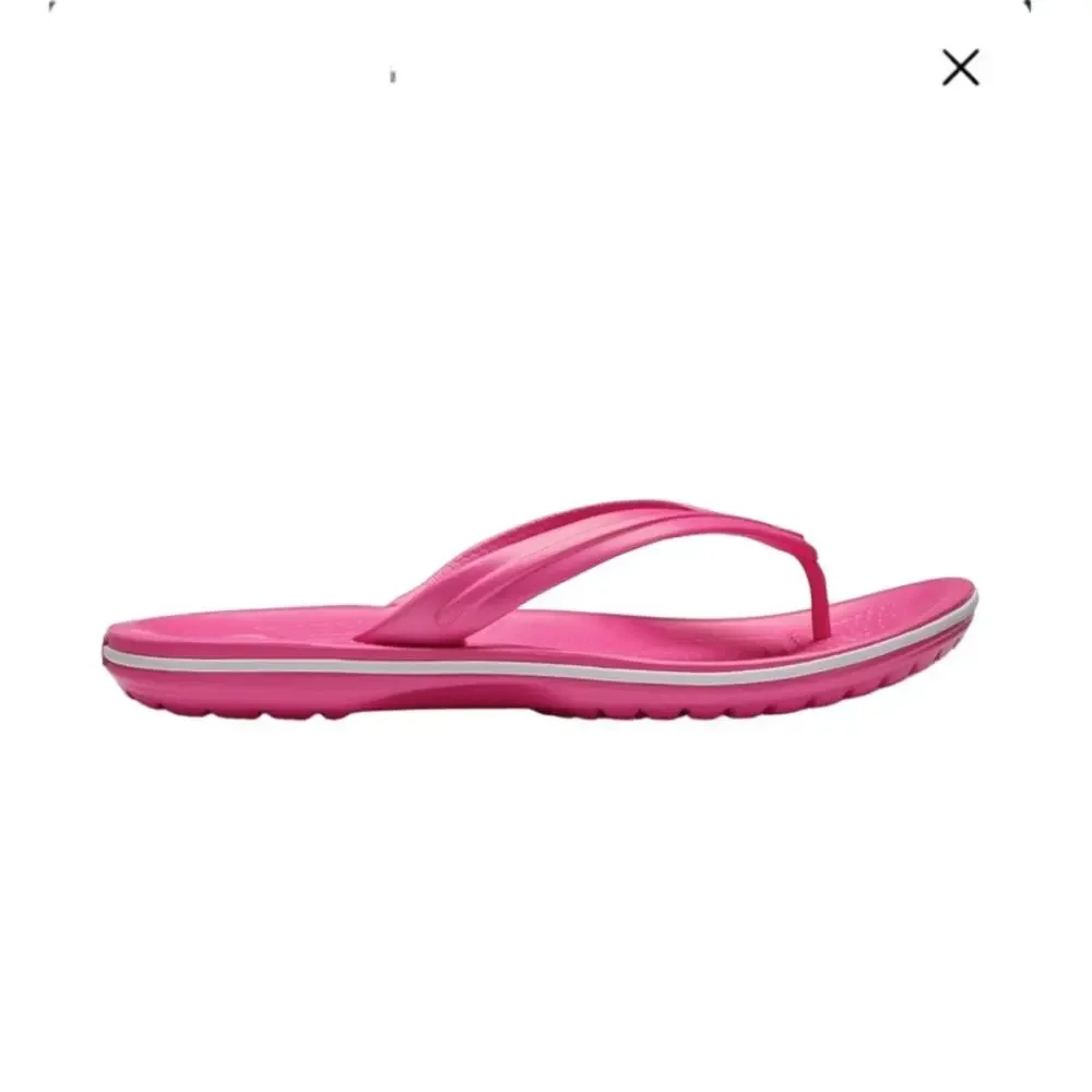 Crocs | Juniors Size 2 Unisex Crocband Flip Flop Pink Water Shoes Sandals Summer